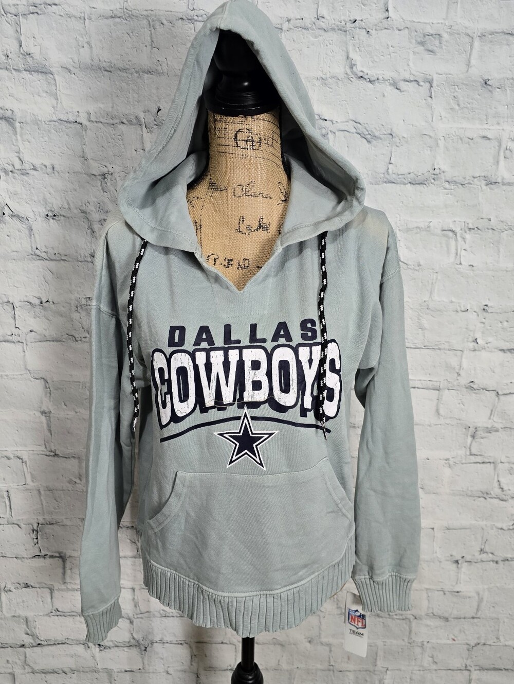 Girls Hooded Sweater Sz 11/13 Cowboys Dallas Gray A5